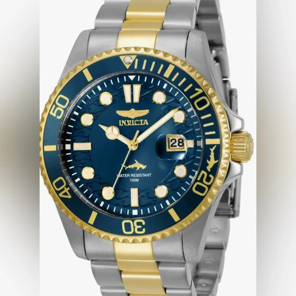 Brand New Invicta Men's Watch 30021 pro with Blue Dial and Silver Band